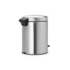 Kosz Pedałowy NEWICON 5L Matt Steel